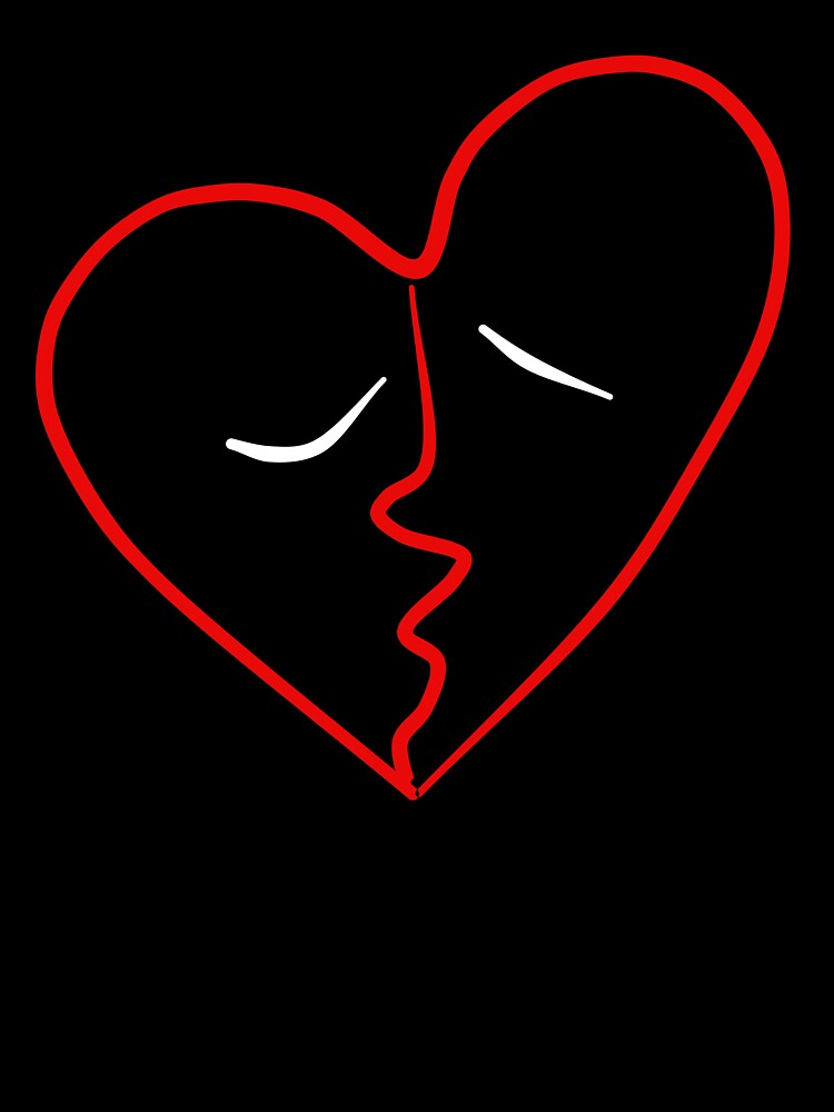 Line Art - Red Heart by artago