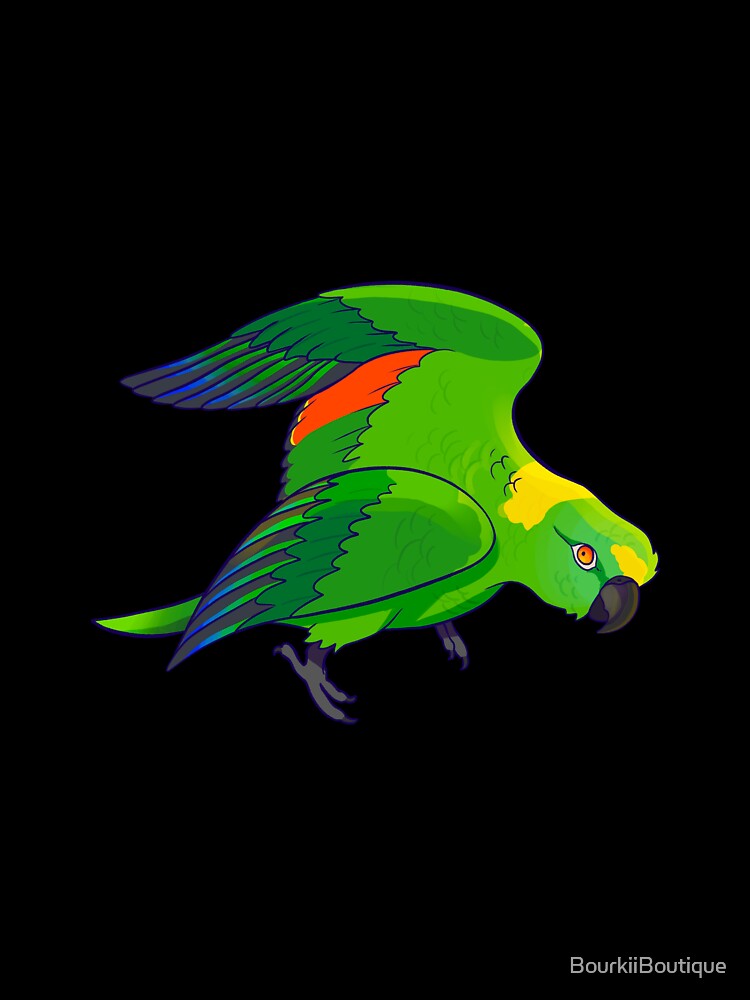 Yellow Naped Amazon by BourkiiBoutique