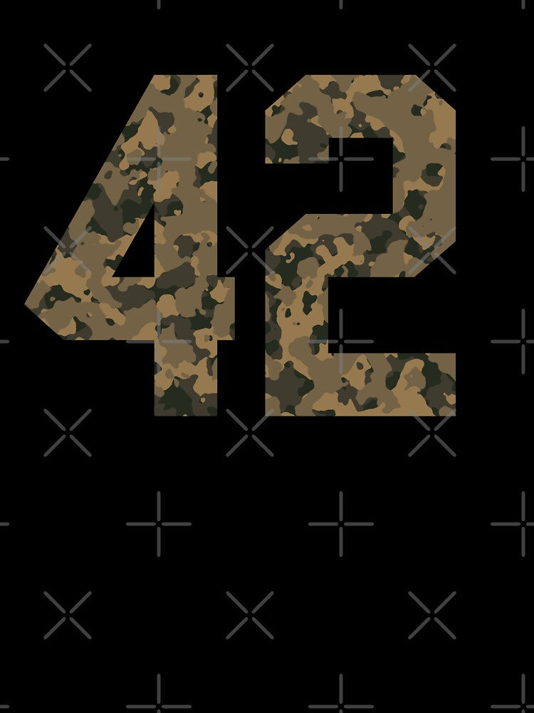Army Camouflage Number 42 - Sports Numbers by NECHSTORE