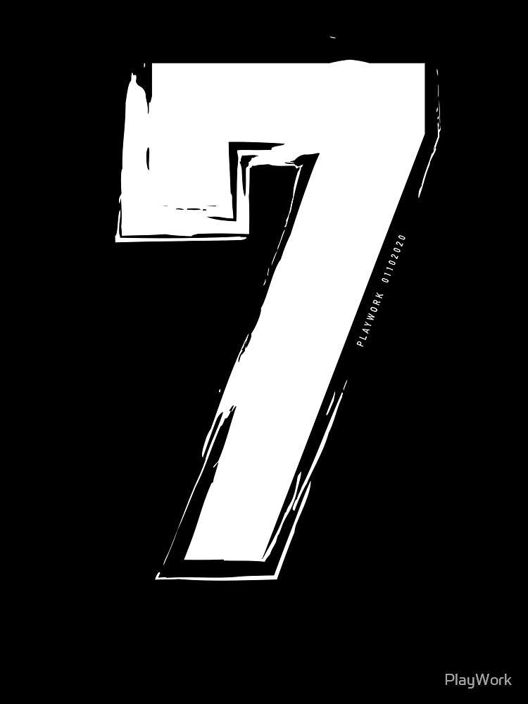 Number 7 – Lucky Minimalist Edition | by PlayWork by PlayWork