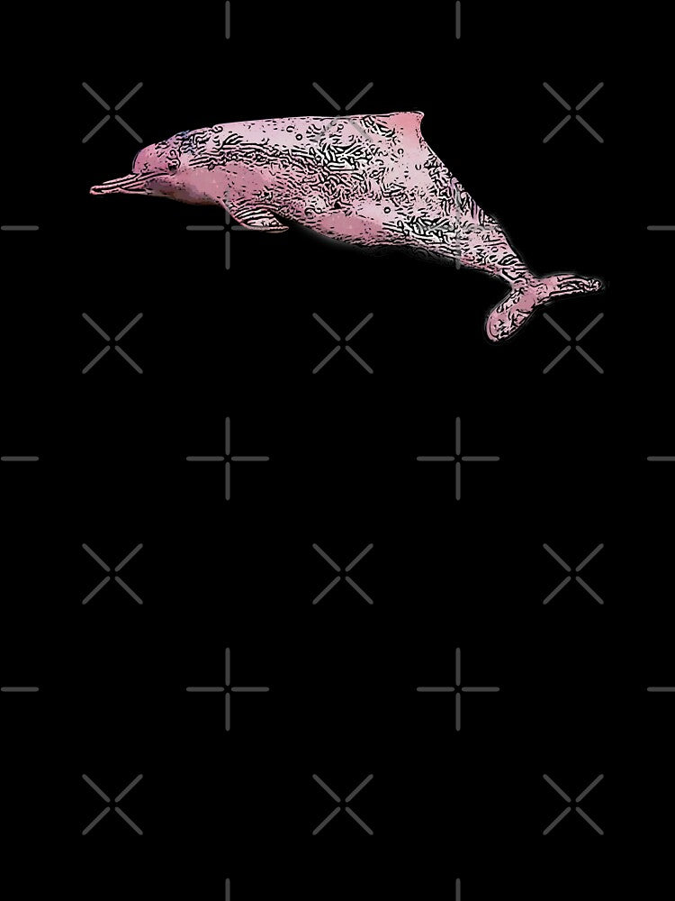 Amazon River Dolphin Black Alternate Design by designsasstultd