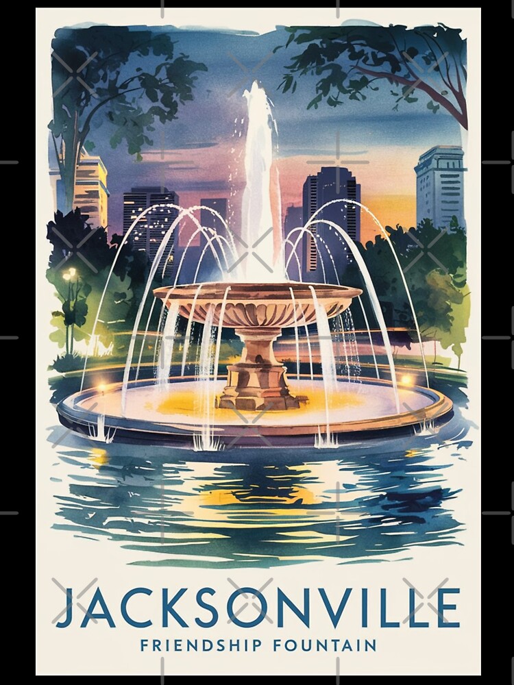 Jacksonville Vintage Travel Poster by TravelerRat