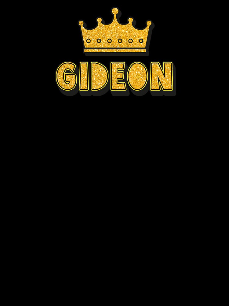 Gideon Personalized Name With Crown - Cool & Funny Custom Gift for Men and Boys by Oussinc