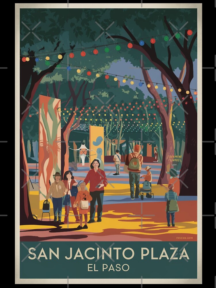 El Paso Vintage Travel Poster by TravelerRat