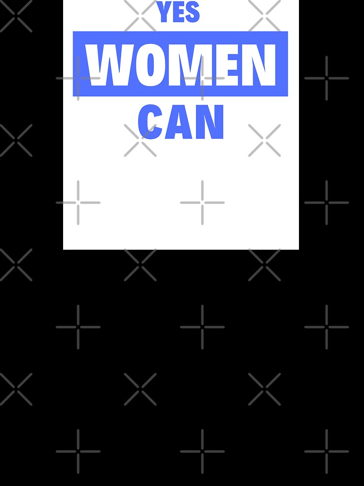 T-shirt Blue YES WOMEN CAN by khrisxvi