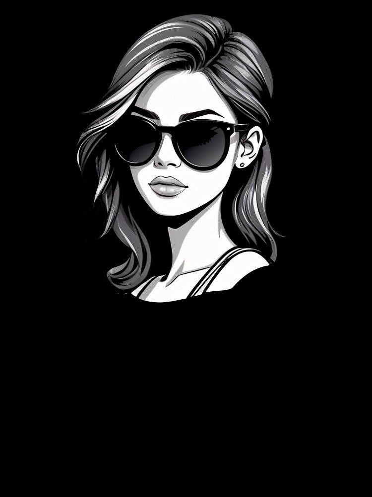 Black and White Stylish Casual Lady by MadnessEnvelope