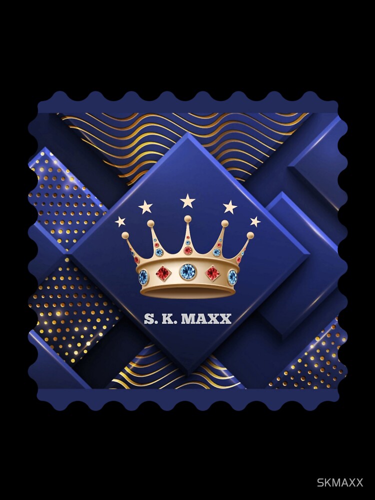 Gold crown brand logo in golden pattern by SKMAXX