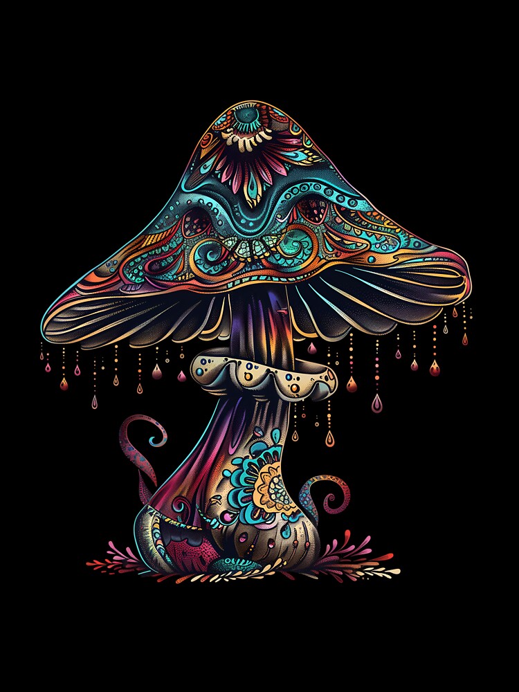 Stylized Magic Mushroom 24 by HarmonyTheKoala