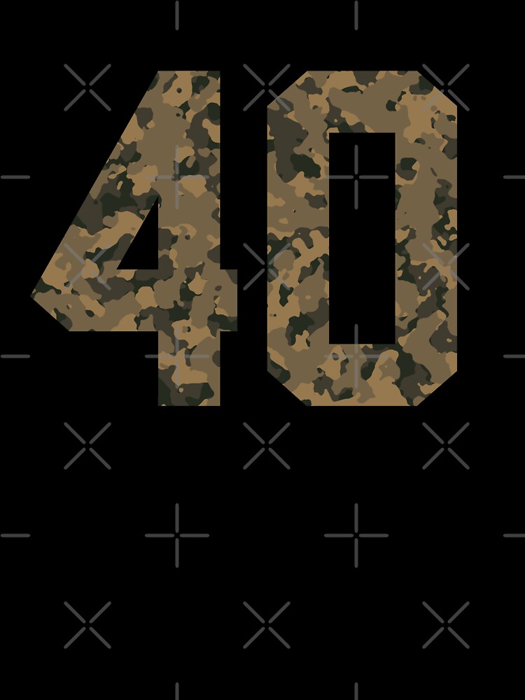 Army Camouflage Number 40 - Sports Numbers by NECHSTORE