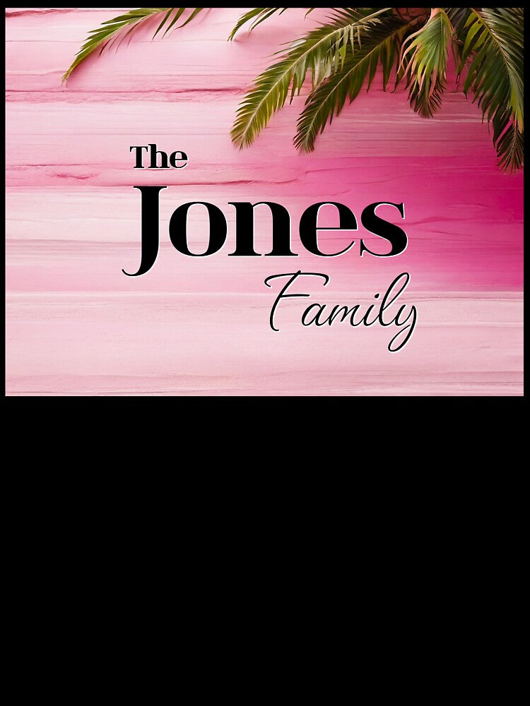 Unique Personalized Jones Pink Tropical Gift by PinkGoddessLove