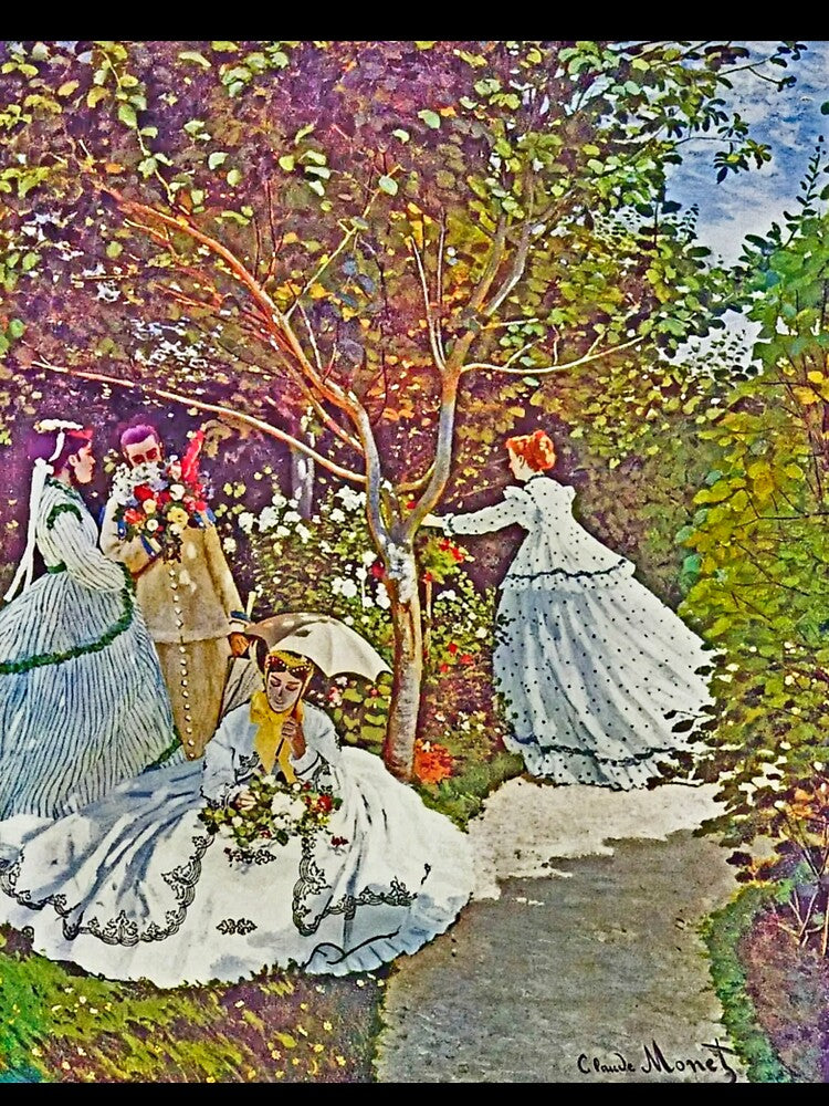 Claude Monet's Women in the Garden (1866) famous painting. [Digitally enhanced by WatermarkNZ Press] by CristalleLisa