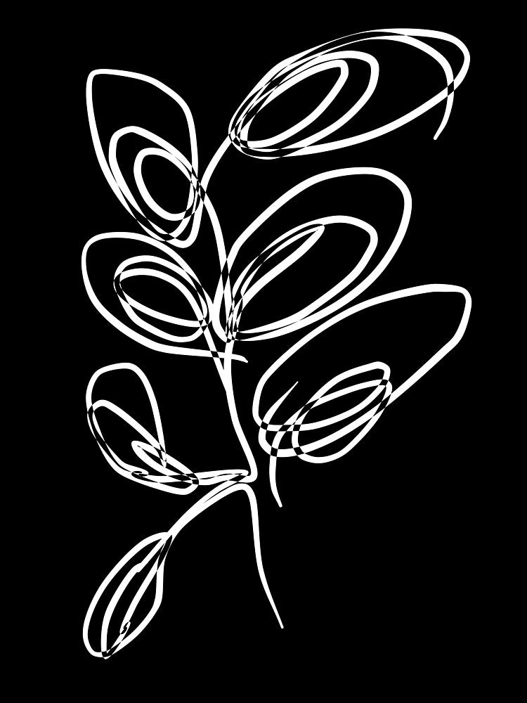 Flower Line Art by artago