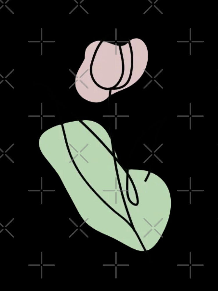 Tulip Abstract Line Art by LMoonDesigns