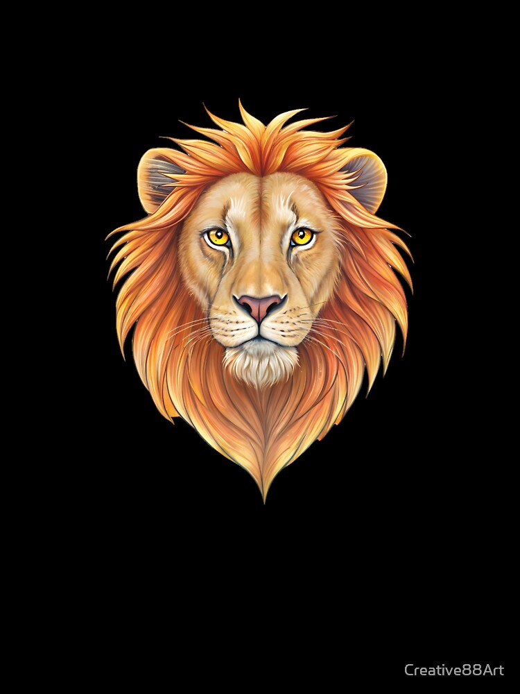 lion logo art style by Creative88Art
