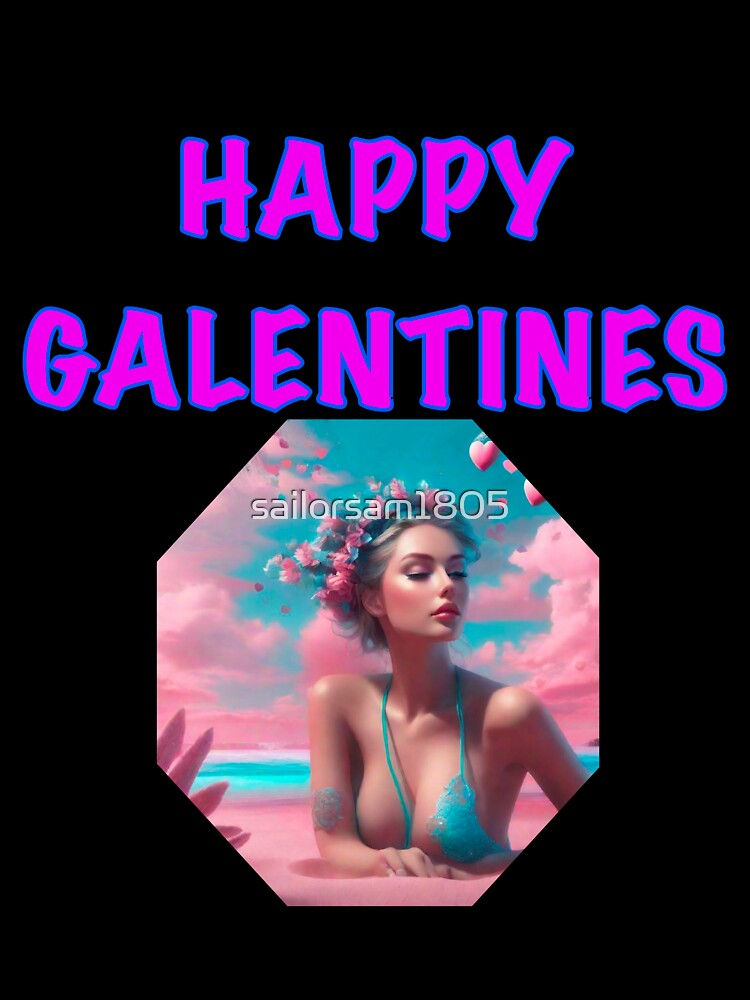 A Cute Girlfriend posing for Galentines card, perfect gift idea for Galentines day by sailorsam1805