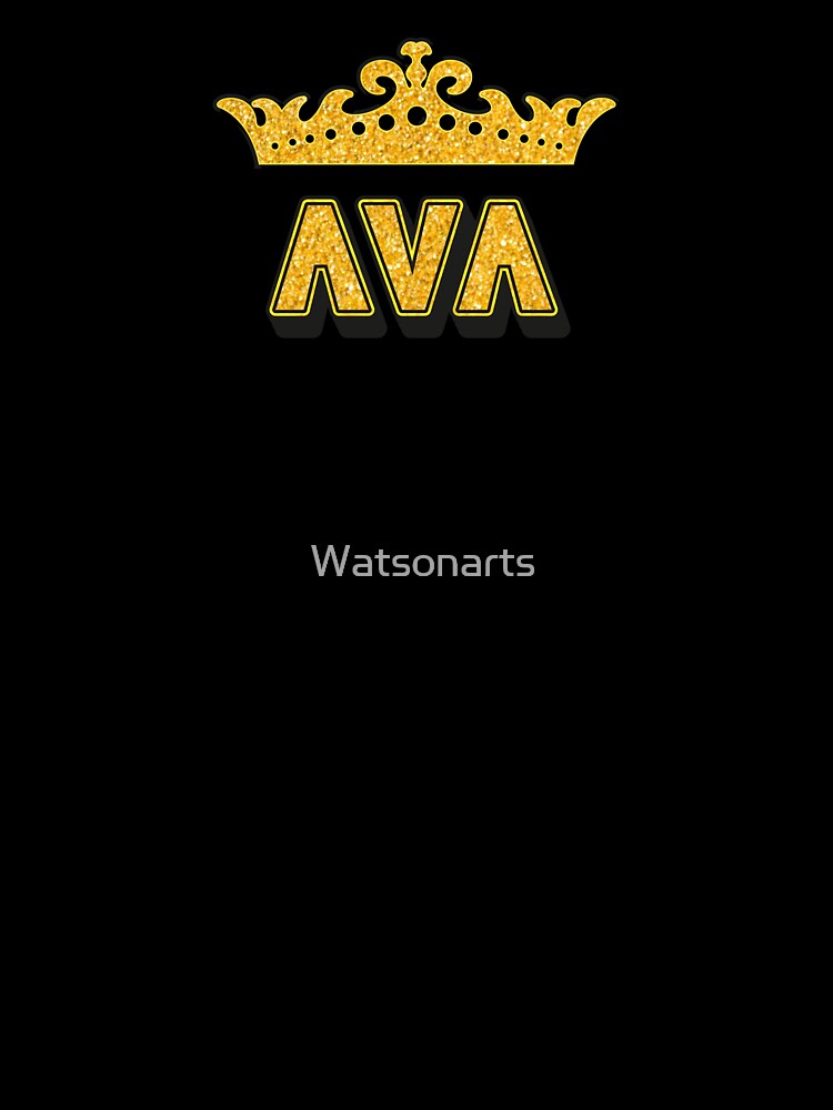 Ava Personalized Funny Custom Name Crown Design by Watsonarts
