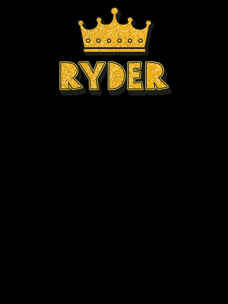Ryder Personalized Name With Crown - Cool & Funny Custom Gift for Men and Boys by Oussinc