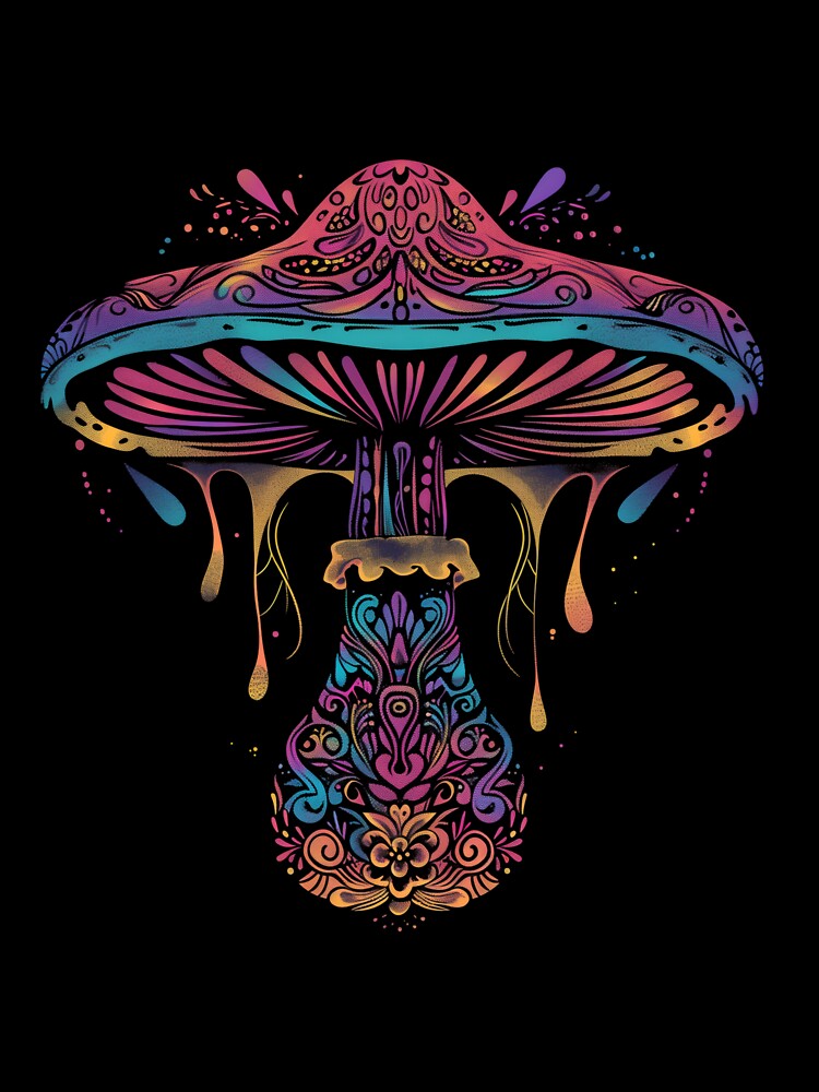 Stylized Magic Mushroom 23 by HarmonyTheKoala