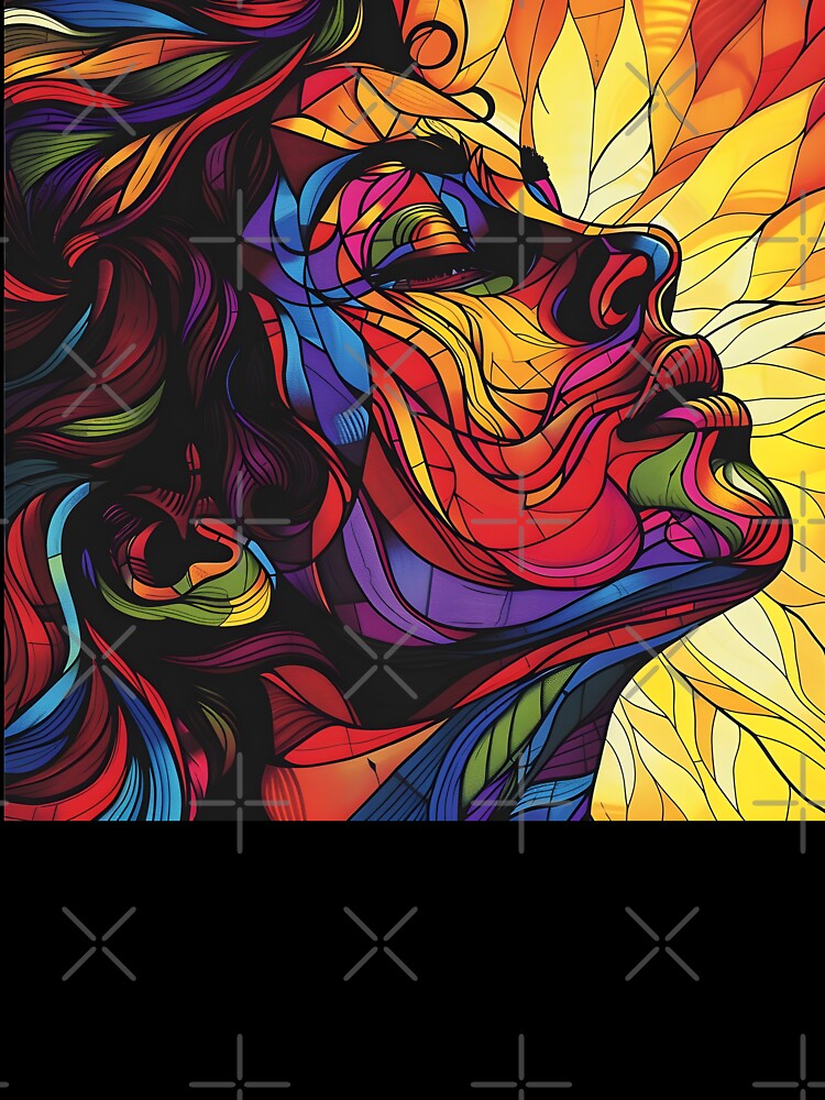 line art minimalist pattern with color, by dcrc