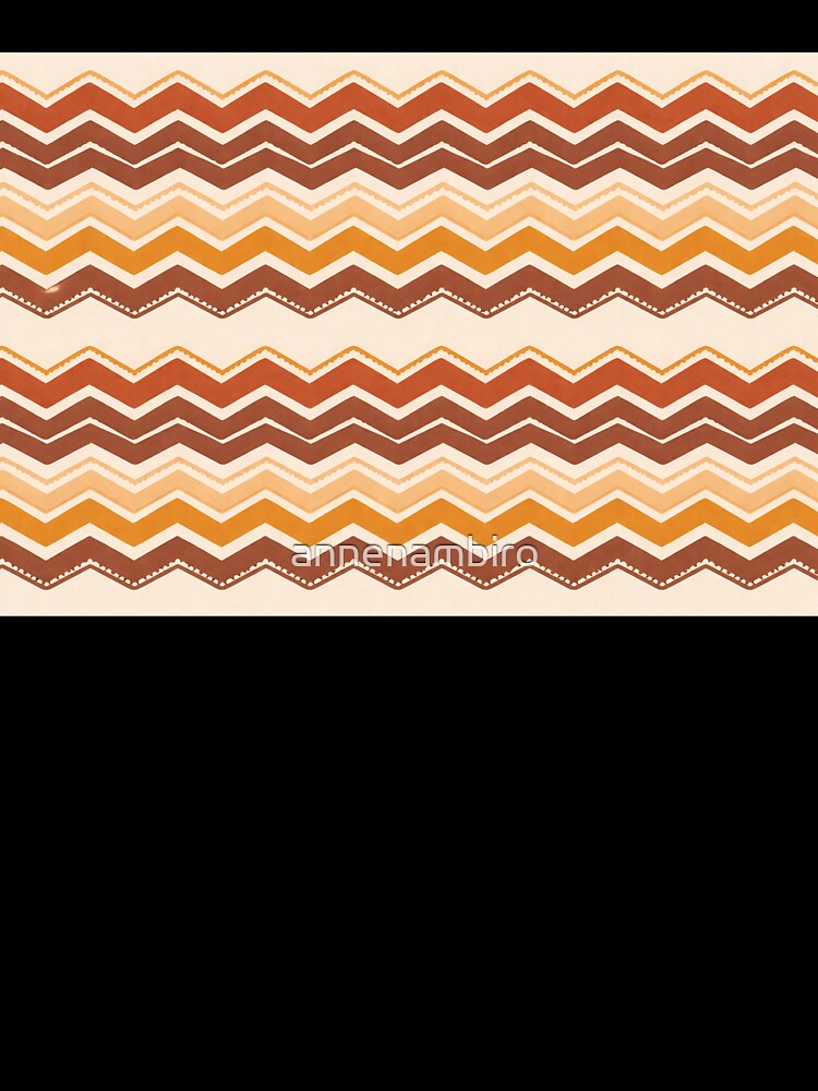 Seamless Horizontal Zigzag Textile Design – Matte Finish by annenambiro