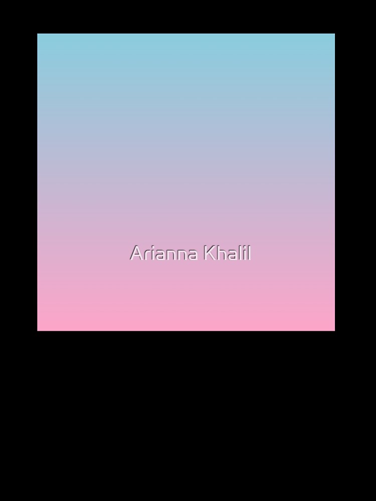 Blue to Pink Ombre Gradient by Arianna Khalil