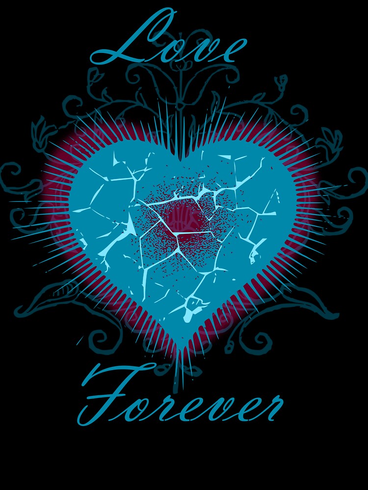 Valentine, Love Forever Vintage Heart by LZenDesigns
