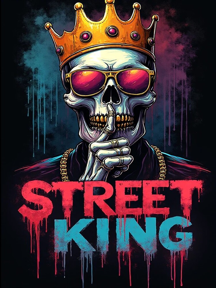 Street King Skeleton With Crown by StreetWave01