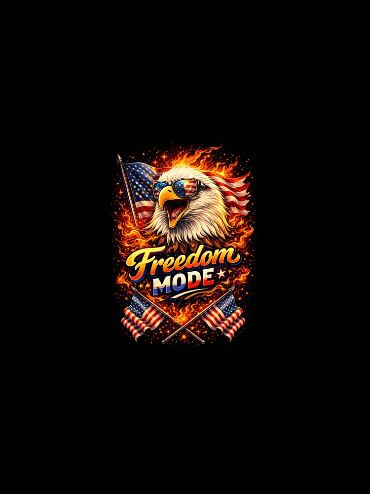 Freedom Mode patriotic eagle America flag USA DESIGN by Rise phoenix