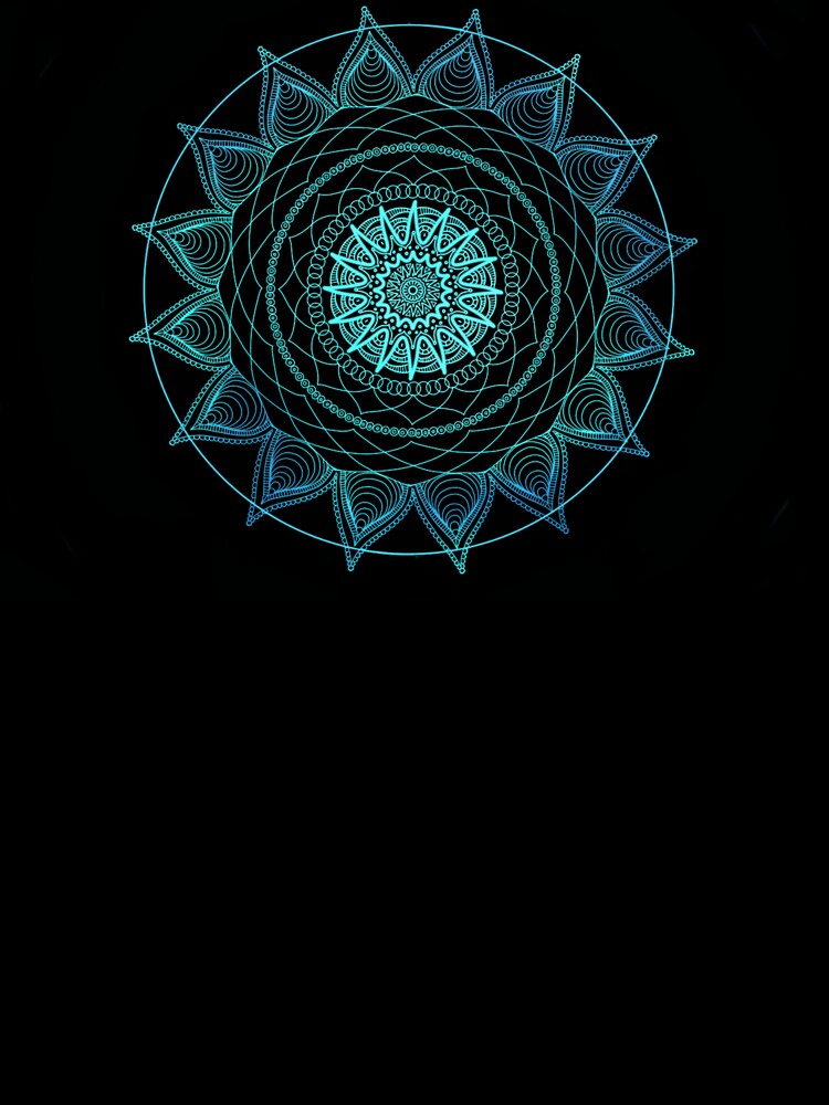 Electric blue mandala by Northlink