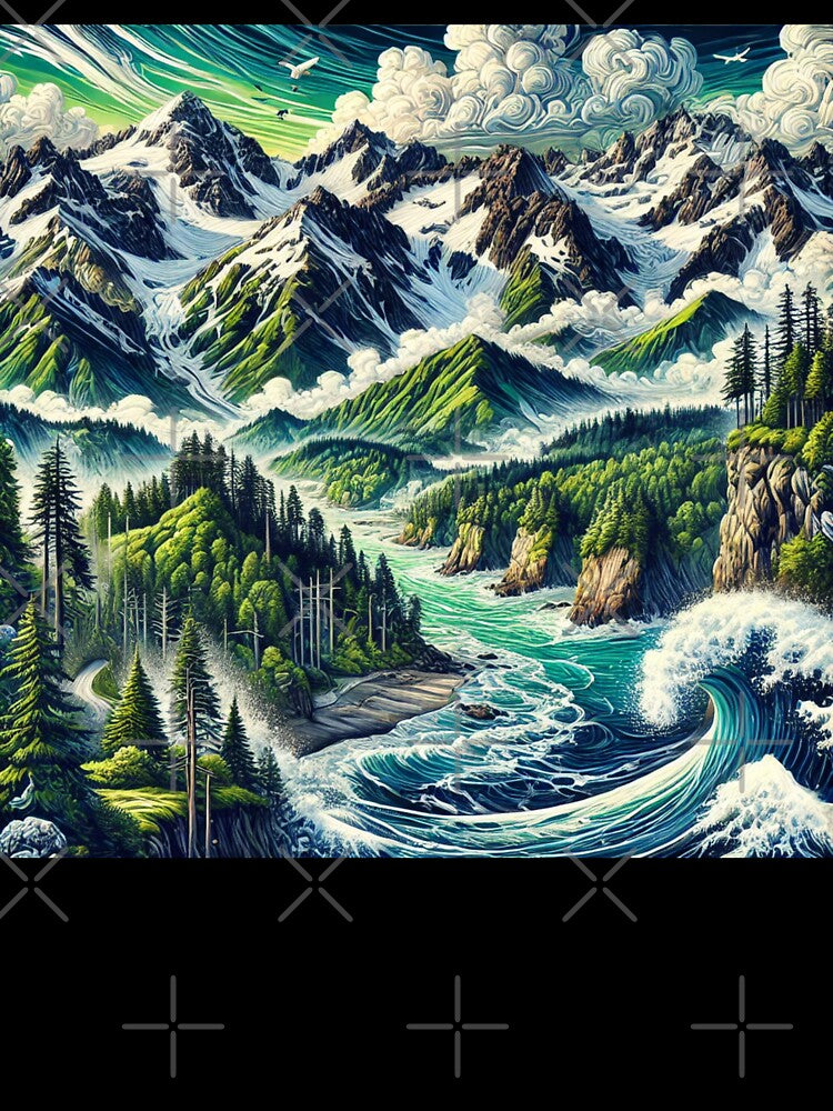 National Parks Series #16 – Olympic National Park Majesty by Meta2Physical
