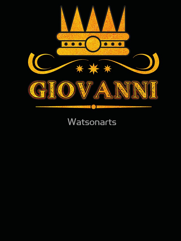 Giovanni Personalized Funny & Unique Custom Name Design for Men, Teens, and Boys by Watsonarts