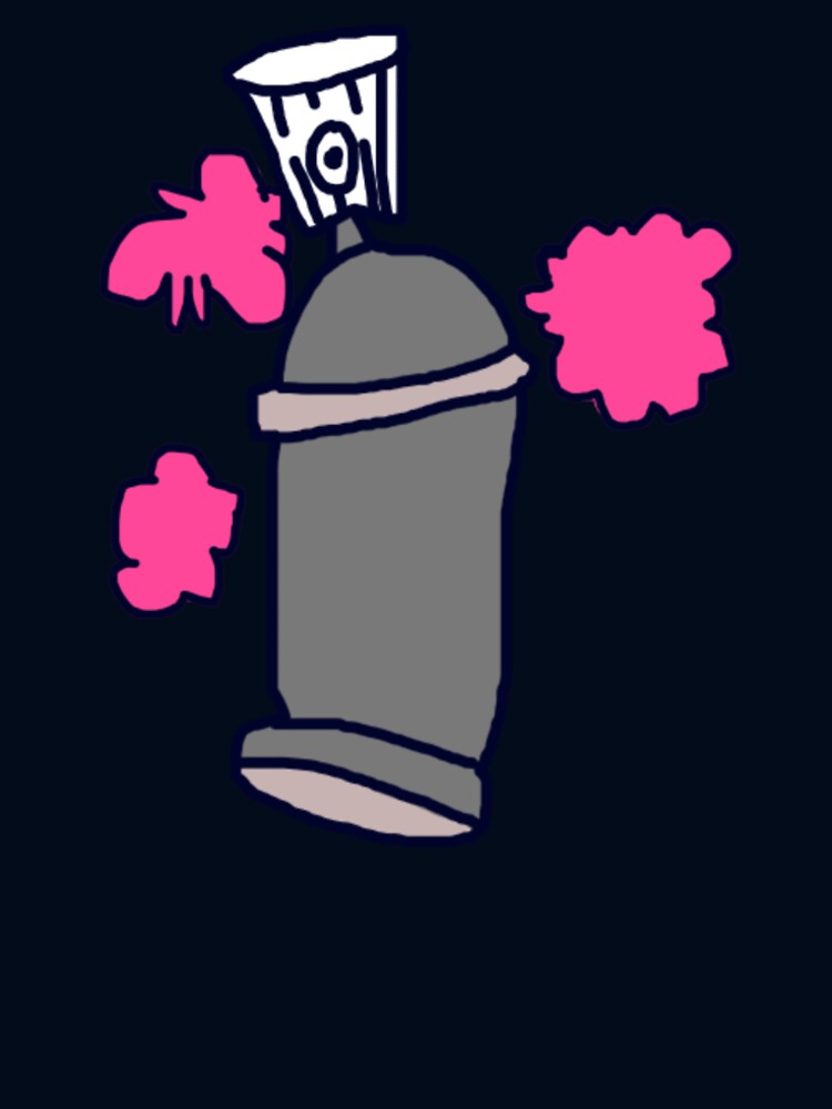 Graffiti Spray Can Pink Paint Splash Doodle by felixpalette