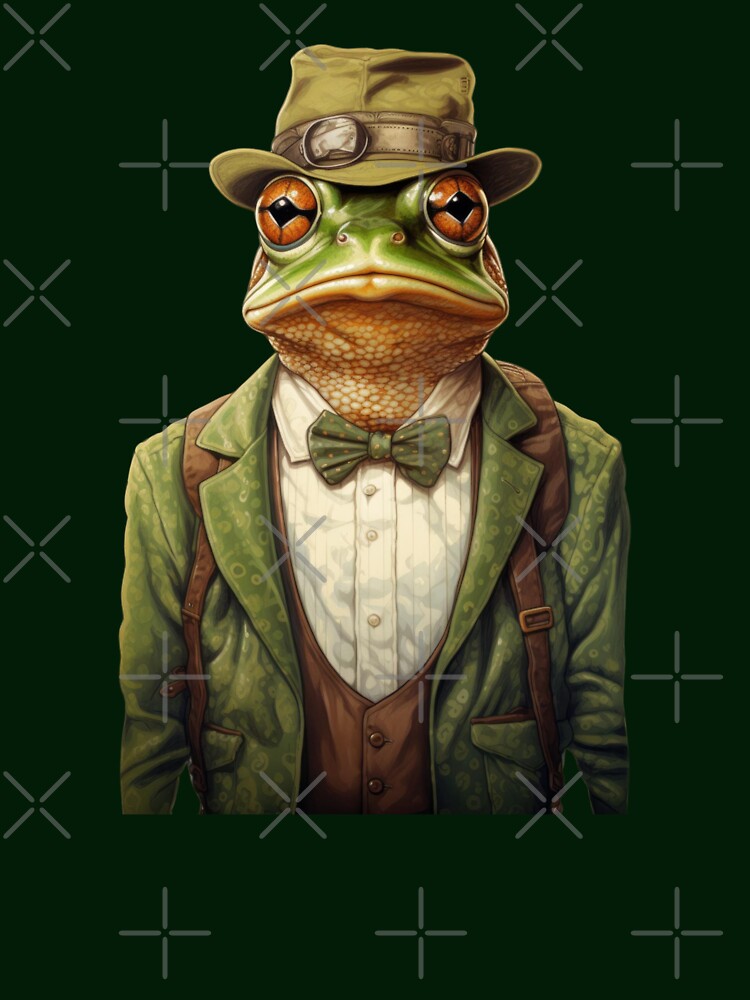 Frog with hat by Toms Tee