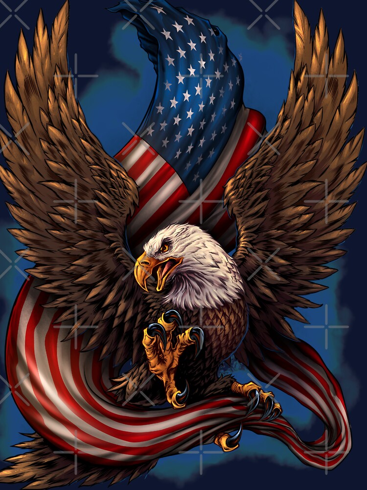 American Eagle and Flag by Brian Allen