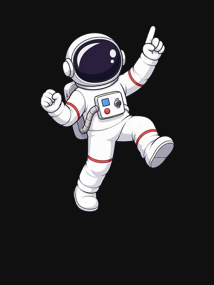 Dancing Astronaut - Joyful Space Aesthetic by odkocreative