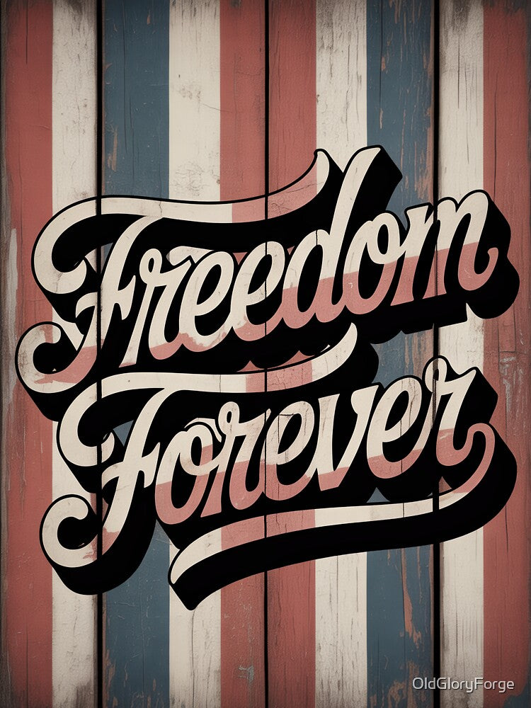 Rustic Freedom Forever USA Graphic by OldGloryForge