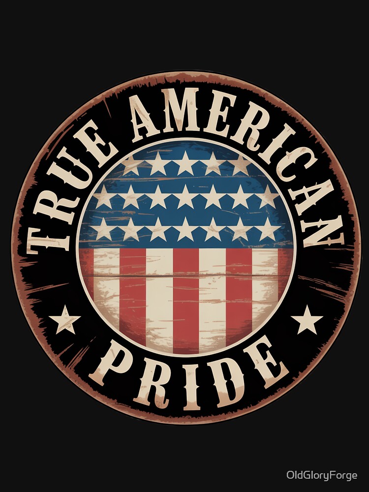 Vintage Americana Badge – True American Pride by OldGloryForge