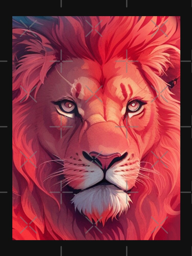 Illustration of a red Lion by NordicBadger