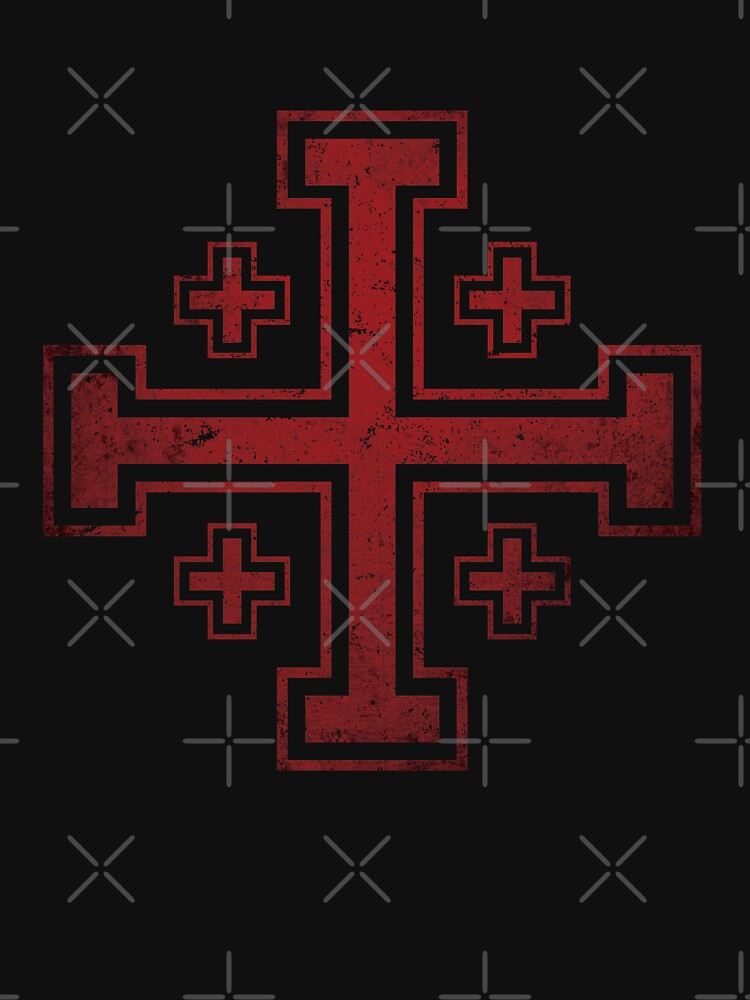 Jerusalem Cross medieval Knights Cross Crusader by Beltschazar