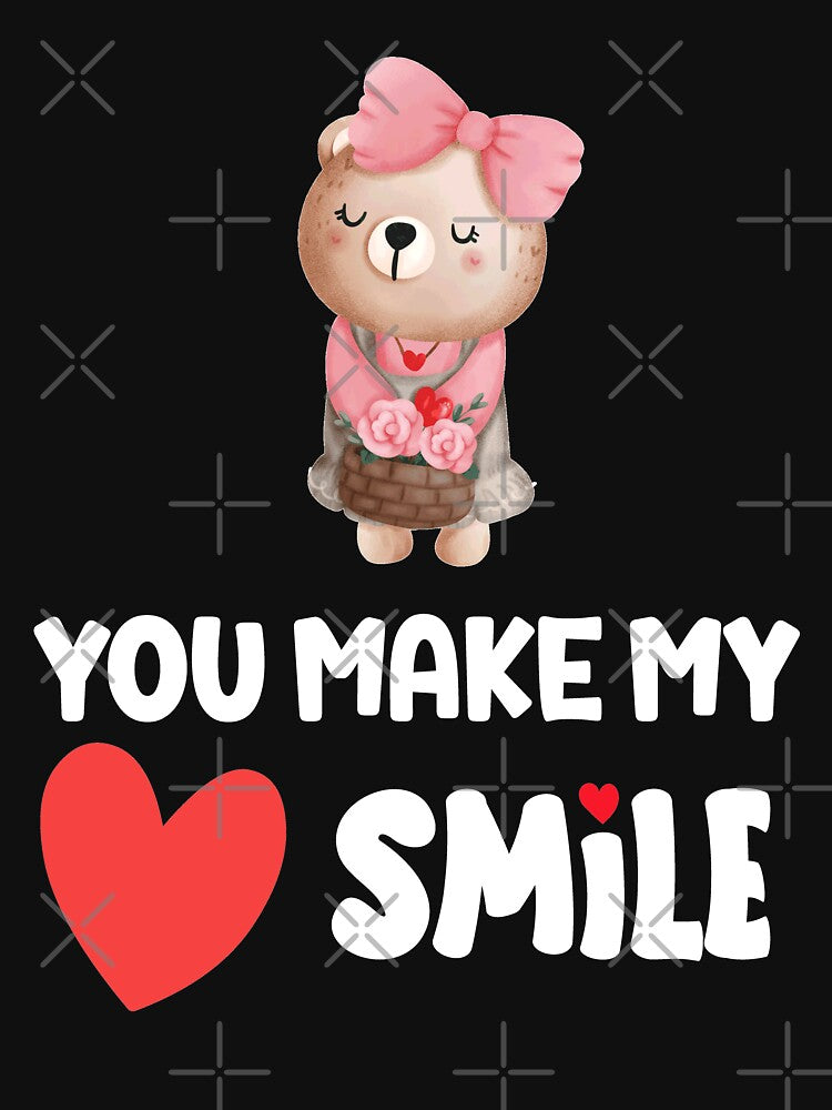 You make my heart smile, Valentine for Girlfriend or Boyfriend by Sunnyhova
