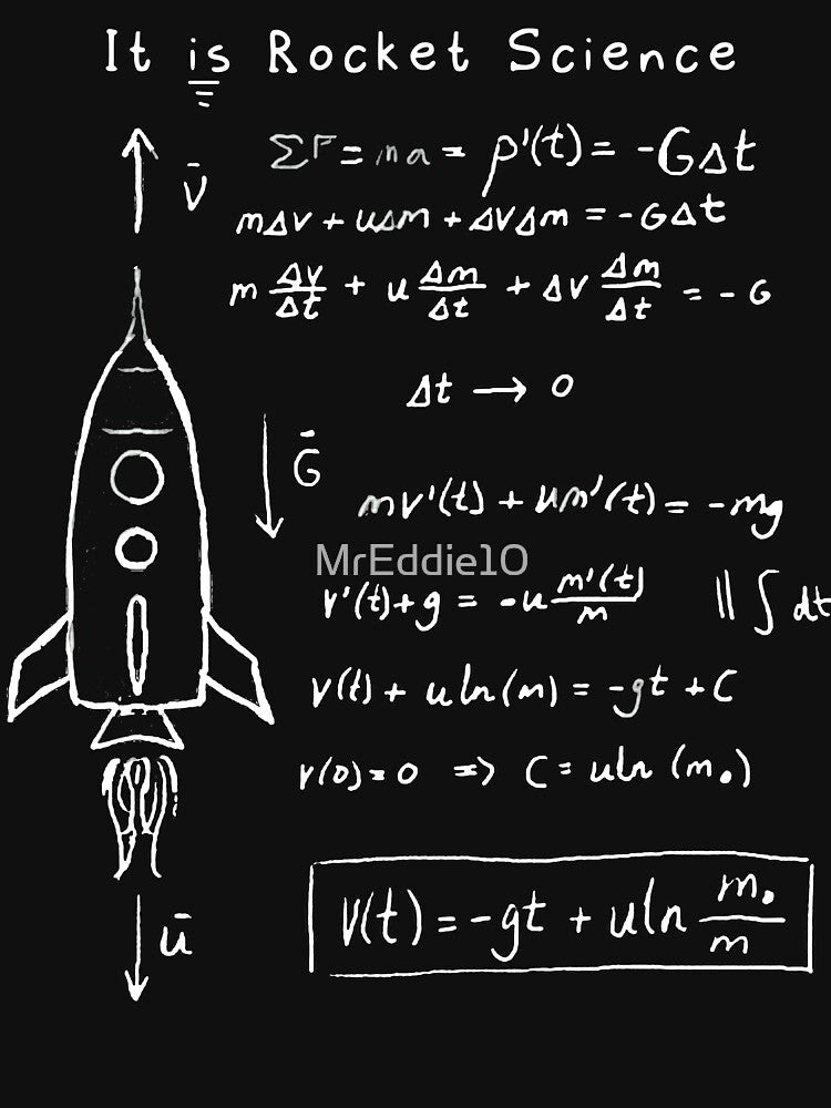 Astrophysics Rocket Aerospace Science Art by MrEddie10