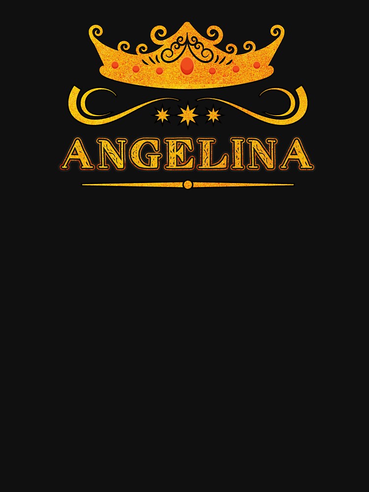 Angelina Personalized Name With Crown - Cool & Custom Gift for Girls, Teens by Oussinc