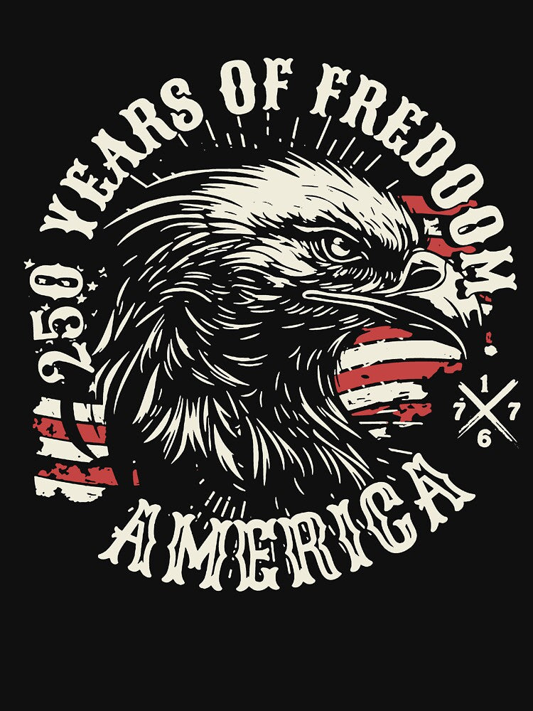 Vintage American Eagle, 250 Years of Freedom Patriotic USA by RamneekFraty