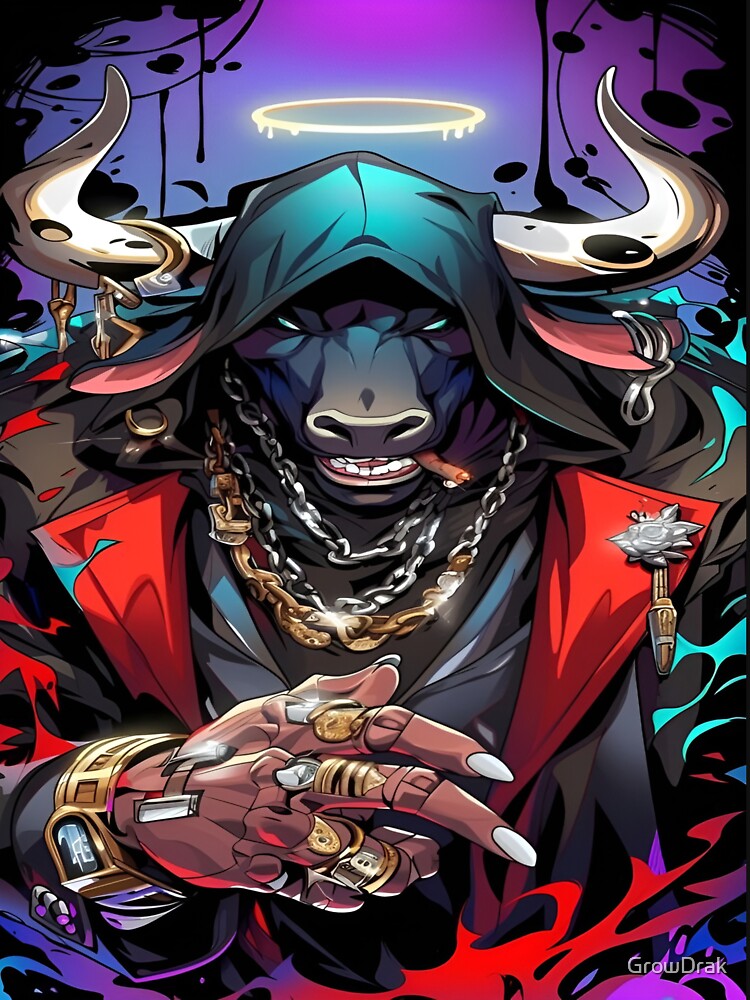 The Dark Bull Hunter Watching The Devil by GrowDrak