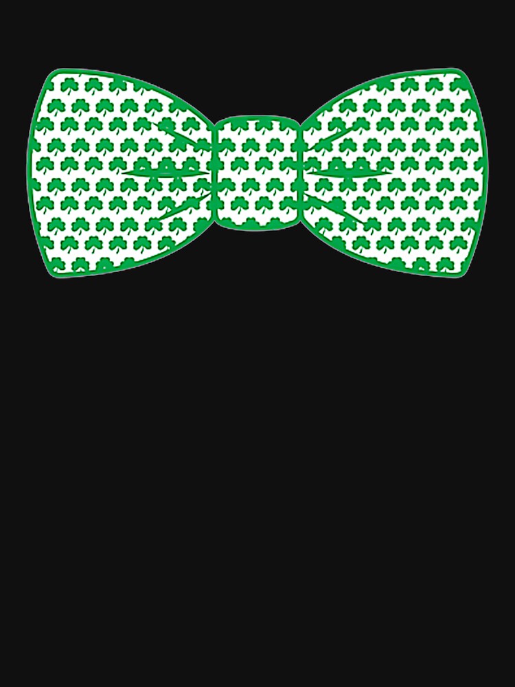 St Patricks Day Bow Tie Shamrocks for Men Boys Premium by branquerulous
