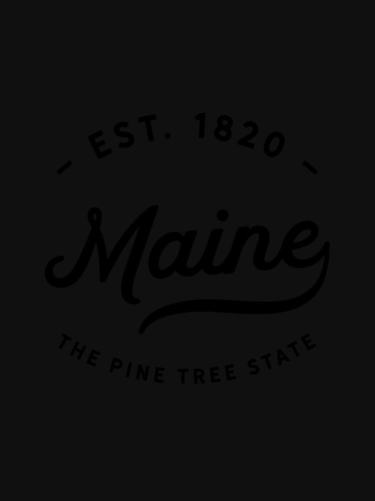 Classic Retro Vintage Maine Usa 1820 Throwback Gift by eaneyjulie