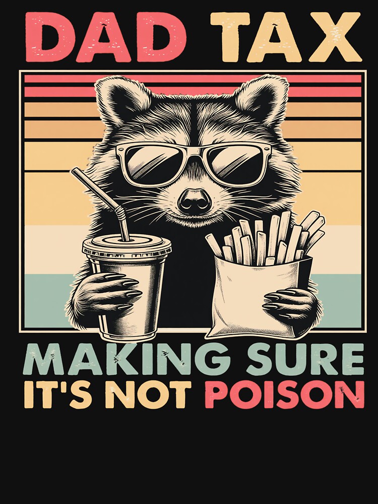 Dad Tax Raccoon Funny Da Tax Meme Raccoon by RomeroDane