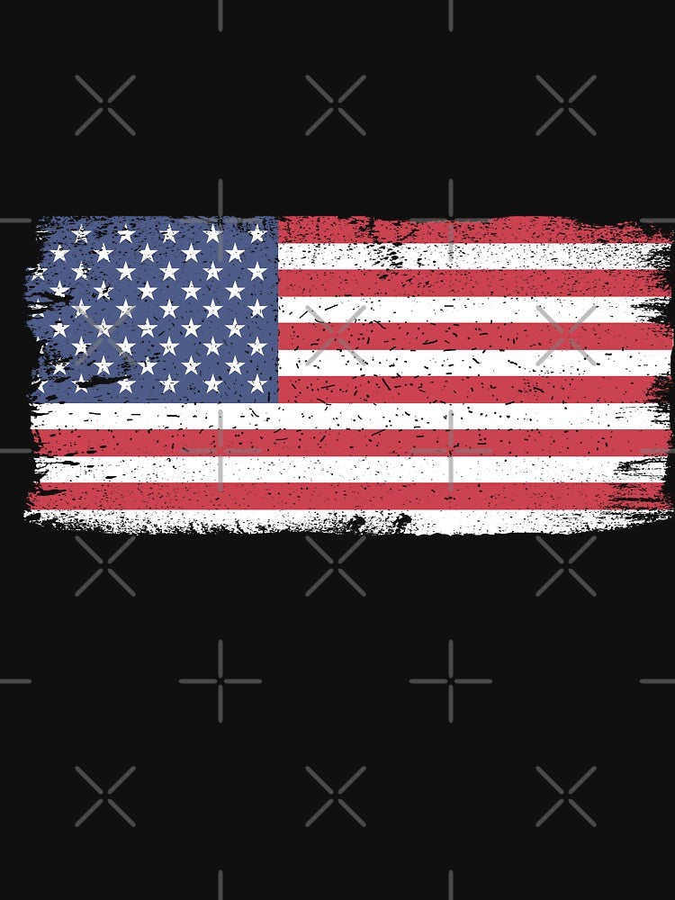 Vintage Grunge USA Flag Graphic T-Shirt Design by PrintAtelier