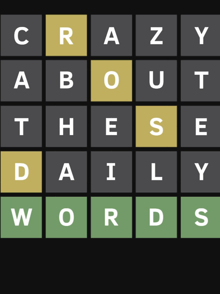 Crazy About These Daily Words Wordle Game by ChaWiegand