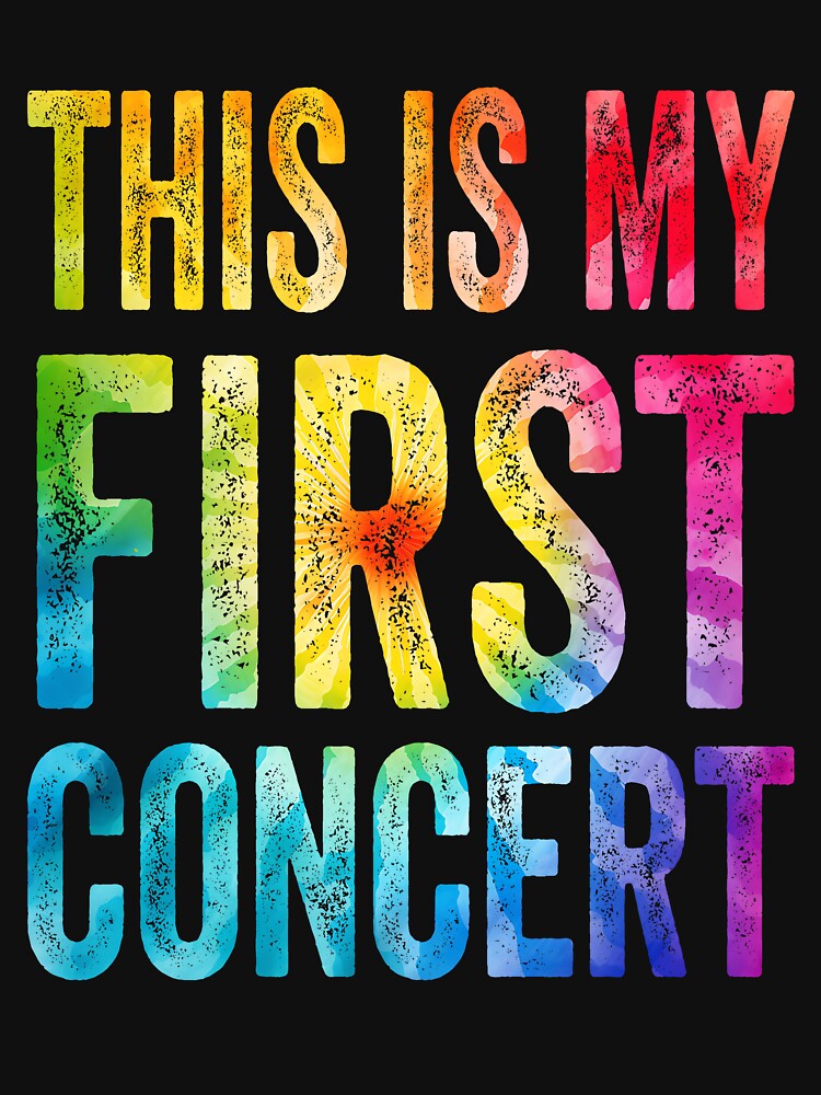 This Is My First Concert Music Event tie dye by Micro-dose